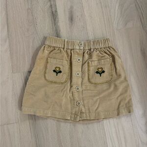 Emile Et Ida Girls Mini Skirt With Embroidered Pockets Size 8